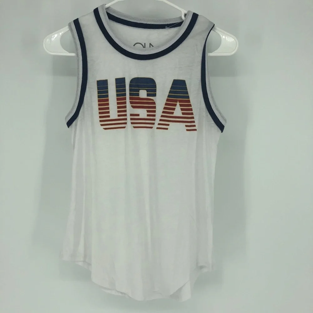 Chaser Women’s USA Vintage Jersey Tank Top NEW - Picture 3 of 8